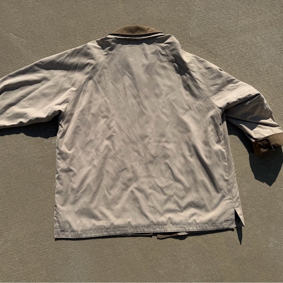 London Fog Womens L Trench Tan Coat Suede Brown Collar Lining Vintage - Picture 3 of 4